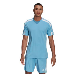 Présentation: Adidas Squadra 21 Maillot Manches Courtes Hommes - Bleu Ciel / Blanc