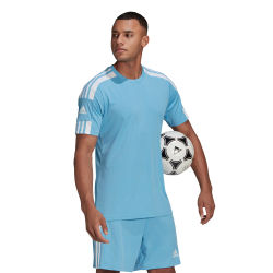 Voorvertoning: Adidas Squadra 21 Shirt Korte Mouw Heren - Hemelsblauw / Wit