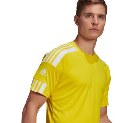 Voorvertoning: Adidas Squadra 21 Shirt Korte Mouw Heren - Geel / Wit