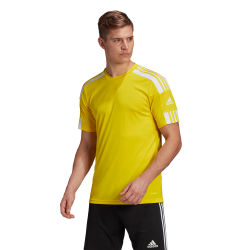 Voorvertoning: Adidas Squadra 21 Shirt Korte Mouw Heren - Geel / Wit
