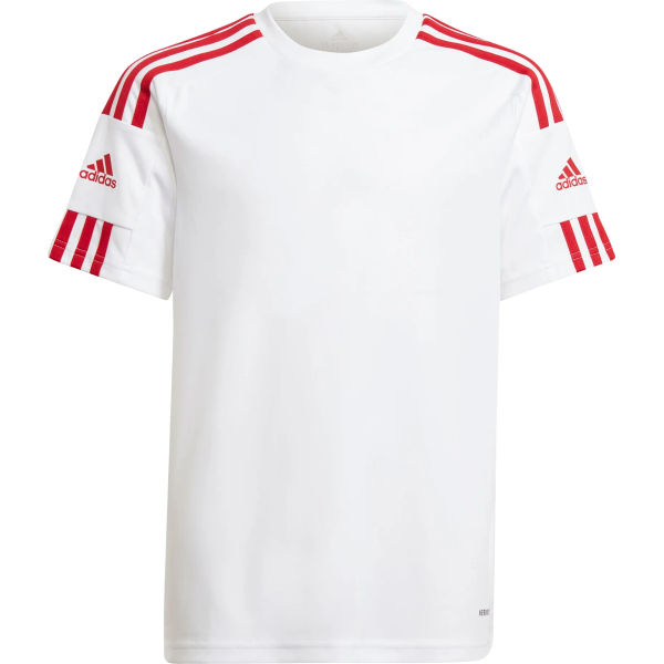 Adidas Squadra 21 Maillot Manches Courtes Enfants - Blanc / Rouge