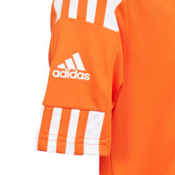 Présentation: Adidas Squadra 21 Maillot Manches Courtes Enfants - Orange / Blanc