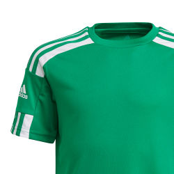 Présentation: Adidas Squadra 21 Maillot Manches Courtes Enfants - Vert / Blanc