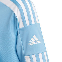 Présentation: Adidas Squadra 21 Maillot Manches Courtes Enfants - Bleu Ciel / Blanc