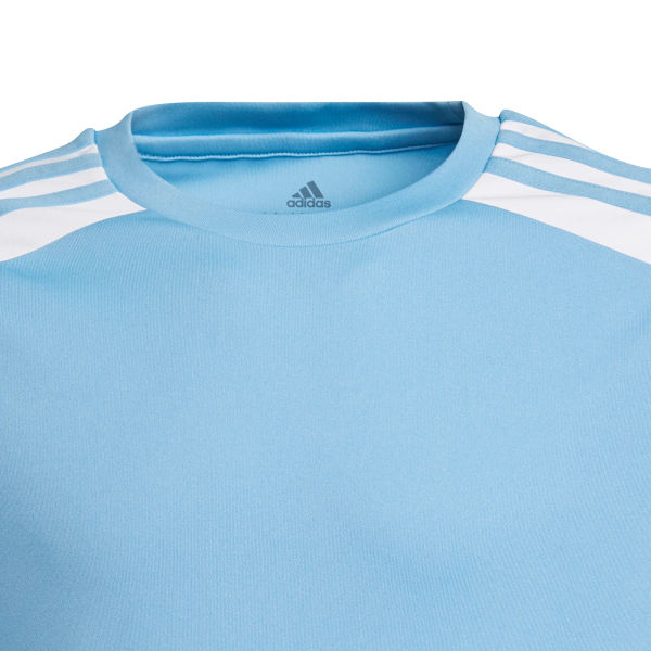 Adidas Squadra 21 Maillot Manches Courtes Enfants - Bleu Ciel / Blanc