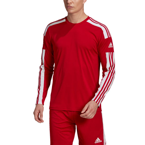 Adidas Squadra 21 Maillot À Manches Longues Hommes - Rouge / Blanc