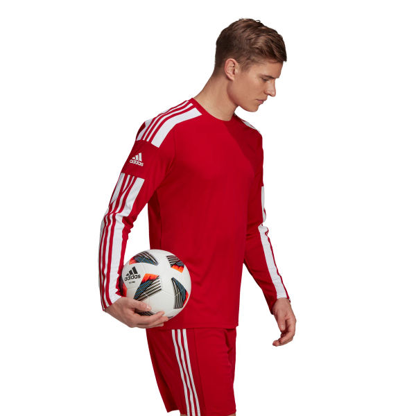 Adidas Squadra 21 Voetbalshirt Lange Mouw Heren - Rood / Wit