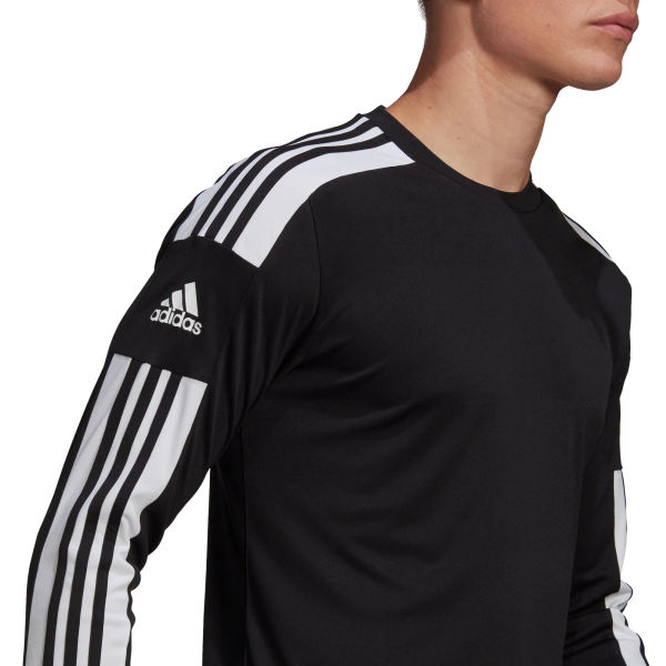 Adidas Squadra 21 Voetbalshirt Lange Mouw Heren - Zwart / Wit