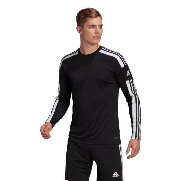 Adidas Squadra 21 Voetbalshirt Lange Mouw Heren - Zwart / Wit