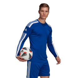 Voorvertoning: Adidas Squadra 21 Voetbalshirt Lange Mouw Heren - Royal / Wit