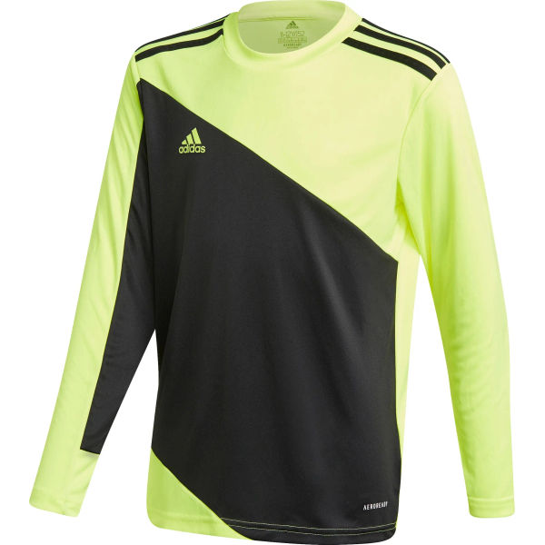 garage Tijdreeksen Uitroepteken Adidas Squadra 21 Keepershirt Lange Mouw voor Kinderen | Zwart - Fluogeel |  Teamswear