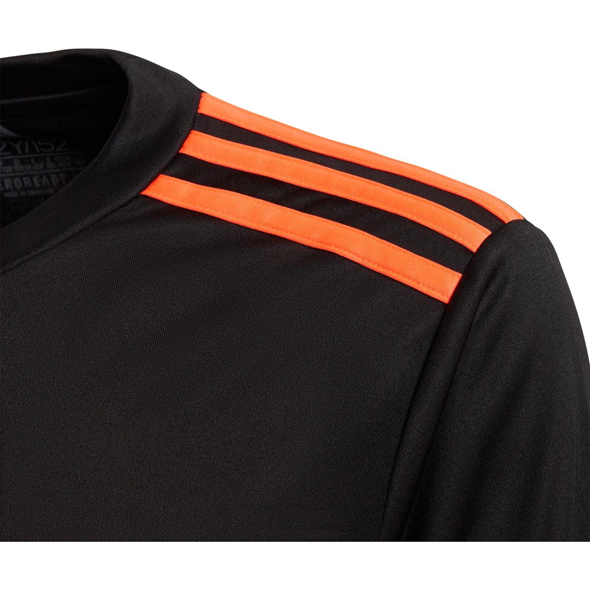 Adidas Squadra 21 Maillot De Gardien Manches Longues Enfants Rouge Fluo Noir