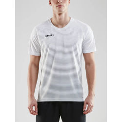 Voorvertoning: Craft Pro Control Stripe Shirt Korte Mouw Heren - Wit / Zilver