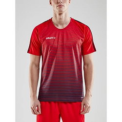 Craft Pro Control Stripe Shirt Korte Mouw Dames - Rood / Marine