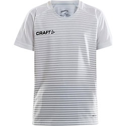 Craft Pro Control Stripe Shirt Korte Mouw Kinderen - Wit / Zilver