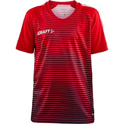 Craft Pro Control Stripe Maillot À Manches Courtes Enfants - Rouge / Marine
