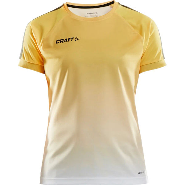 Craft Pro Control Fade Shirt Korte Mouw Dames - Geel