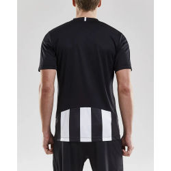 Voorvertoning: Craft Progress Stripe Shirt Korte Mouw Heren - Zwart / Wit