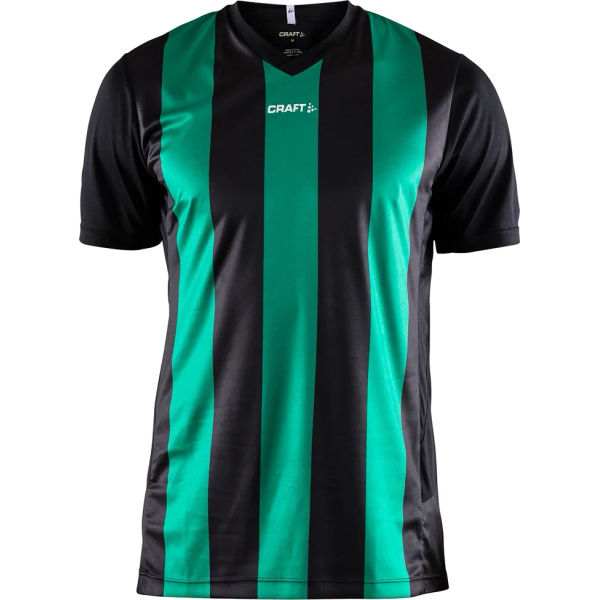 Craft Progress Stripe Shirt Korte Mouw Heren - Zwart / Groen