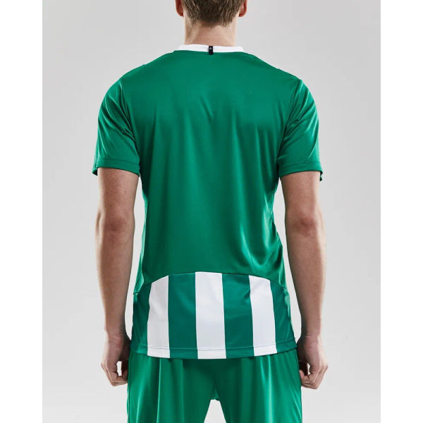 Craft Progress Stripe Shirt Korte Mouw Heren - Groen / Wit