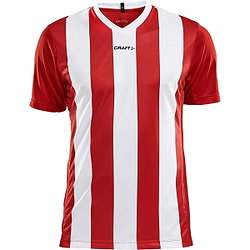 Craft Progress Stripe Shirt Korte Mouw Heren - Rood / Wit