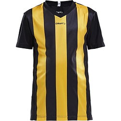Craft Progress Stripe Maillot À Manches Courtes Enfants - Noir / Jaune