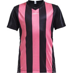 Voorvertoning: Craft Progress Stripe Shirt Korte Mouw Kinderen - Zwart / Roze