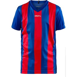 Craft Progress Stripe Maillot À Manches Courtes Enfants - Royal / Rouge