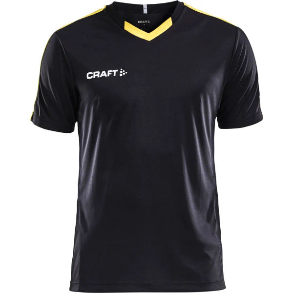 Craft Progress Contrast Shirt Korte Mouw Heren - Zwart / Geel