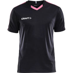Voorvertoning: Craft Progress Contrast Shirt Korte Mouw Heren - Zwart / Roze