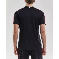 Voorvertoning: Craft Progress Contrast Shirt Korte Mouw Heren - Zwart / Roze