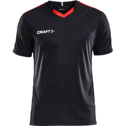 Voorvertoning: Craft Progress Contrast Shirt Korte Mouw Heren - Zwart / Rood