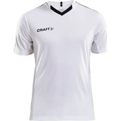 Voorvertoning: Craft Progress Contrast Shirt Korte Mouw Heren - Wit / Zwart