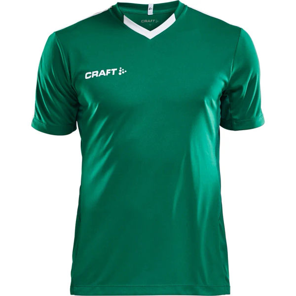 Craft Progress Contrast Shirt Korte Mouw Heren - Groen / Wit