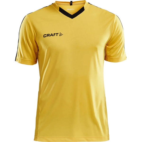 Craft Progress Contrast Shirt Korte Mouw Heren - Geel / Zwart