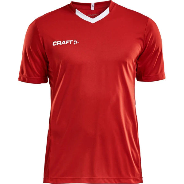 Craft Progress Contrast Shirt Korte Mouw Heren - Rood