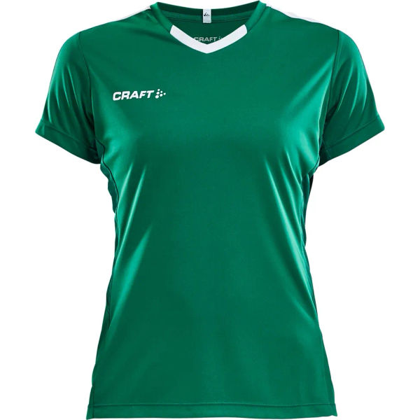 Craft Progress Contrast Shirt Korte Mouw Dames - Groen / Wit
