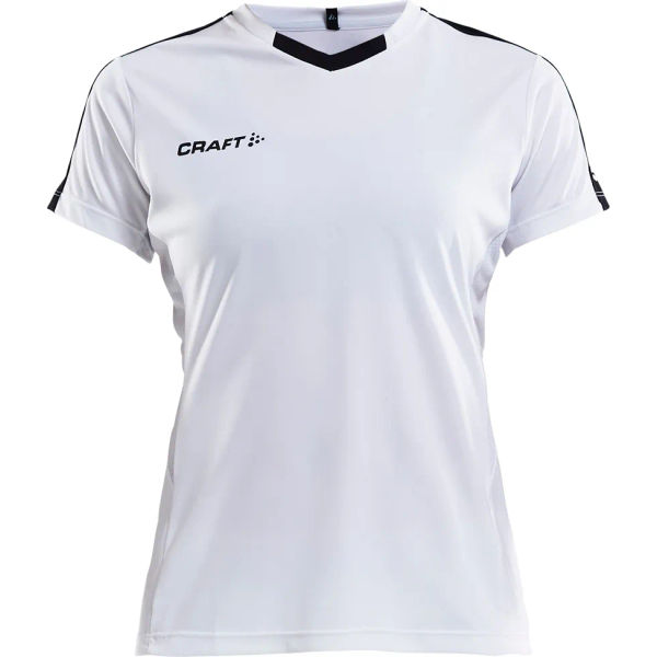 Craft Progress Contrast Shirt Korte Mouw Dames - Wit / Zwart
