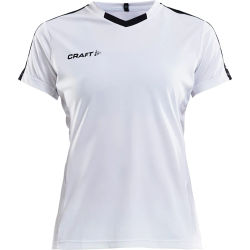 Voorvertoning: Craft Progress Contrast Shirt Korte Mouw Dames - Wit / Zwart