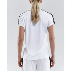 Voorvertoning: Craft Progress Contrast Shirt Korte Mouw Dames - Wit / Zwart