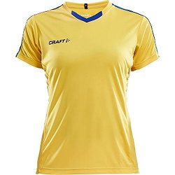 Craft Progress Contrast Shirt Korte Mouw Dames - Geel / Royal