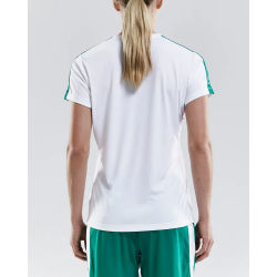 Voorvertoning: Craft Progress Contrast Shirt Korte Mouw Dames - Wit / Groen