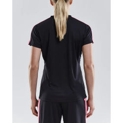 Voorvertoning: Craft Progress Contrast Shirt Korte Mouw Dames - Zwart / Roze