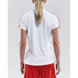 Voorvertoning: Craft Progress Contrast Shirt Korte Mouw Dames - Wit / Rood
