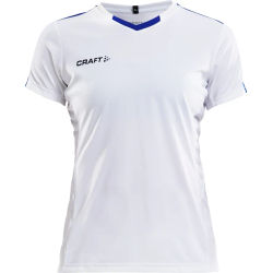 Voorvertoning: Craft Progress Contrast Shirt Korte Mouw Dames - Wit / Royal