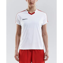 Voorvertoning: Craft Progress Contrast Shirt Korte Mouw Kinderen - Wit / Rood