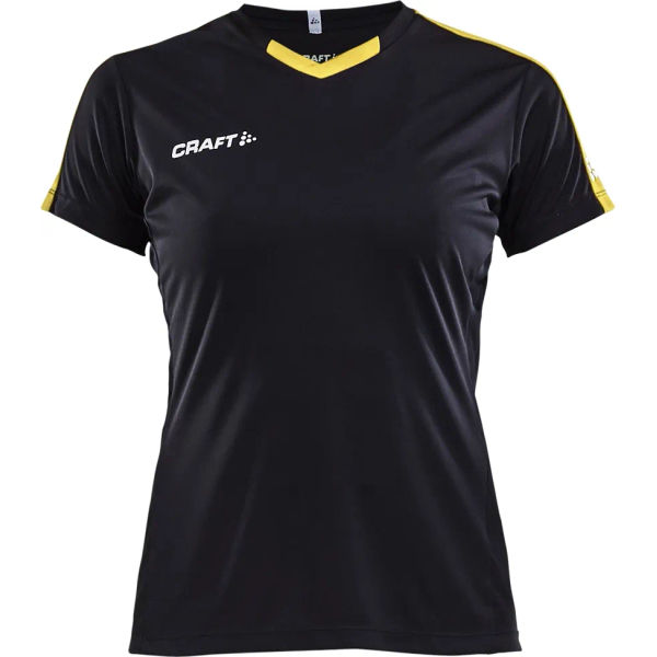 Craft Progress Contrast Shirt Korte Mouw Kinderen - Zwart / Geel