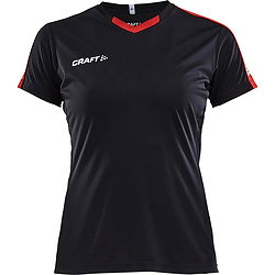 Craft Progress Contrast Maillot À Manches Courtes Enfants - Noir / Rouge
