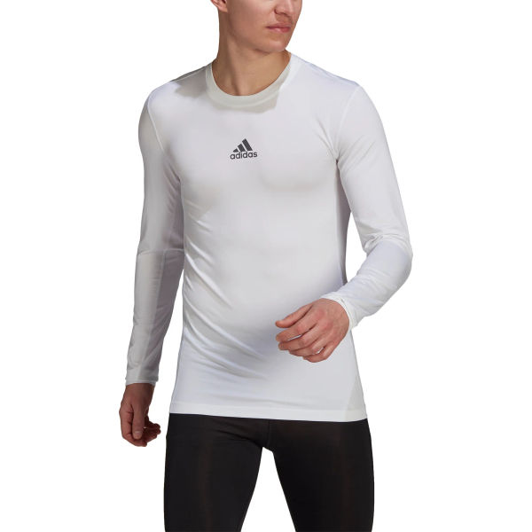 Adidas Techfit / Climawarm Longsleeve Hommes - Blanc