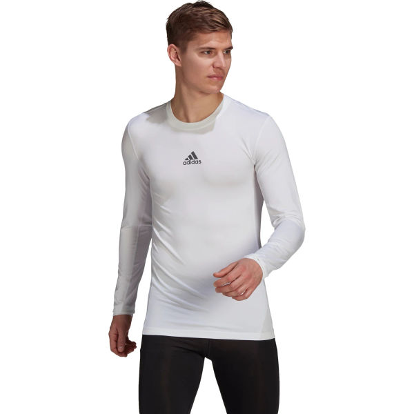 Adidas Techfit / Climawarm Maillot Manches Longues Hommes - Blanc